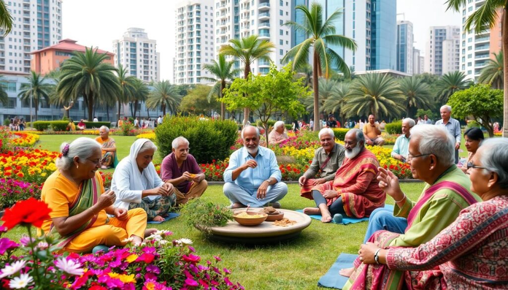 Social connections for seniors in urban India