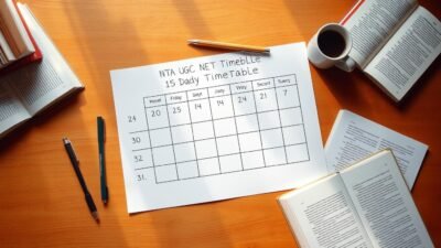 UGC NET preparation timetable