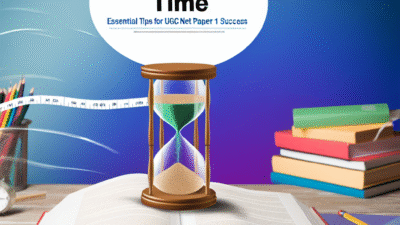 Time-management tips for UGC NET Paper 1