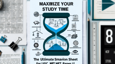 Smart revision sheet – UGC NET Paper 1 essential