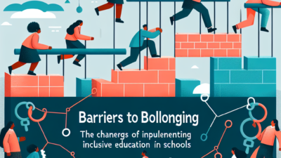 Barriers To Implementing Inclusive Education In Schools
