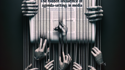 mass communication theories – agenda-setting