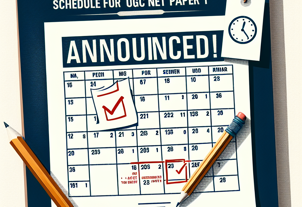 Mock test schedule for UGC NET Paper 1